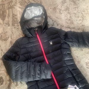 NWT Spyder tryton hooded jacket